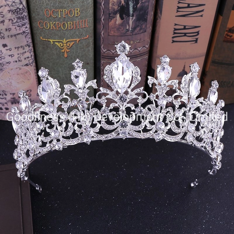 Shining Crystal Gold Alloy Wedding Tiaras Beauty Queen Crowns Pageant Wedding Bridal Tiara Crown Princess Fashion Hair Crown Accessories