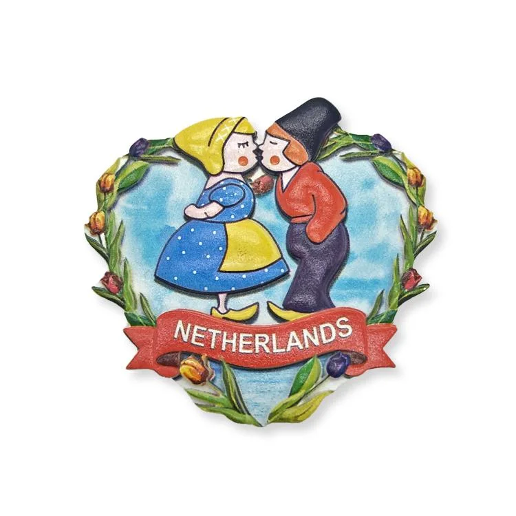 Tourist 3D Fridge Magnet Custom Printing Resin Netherlands Holland Souvenirs