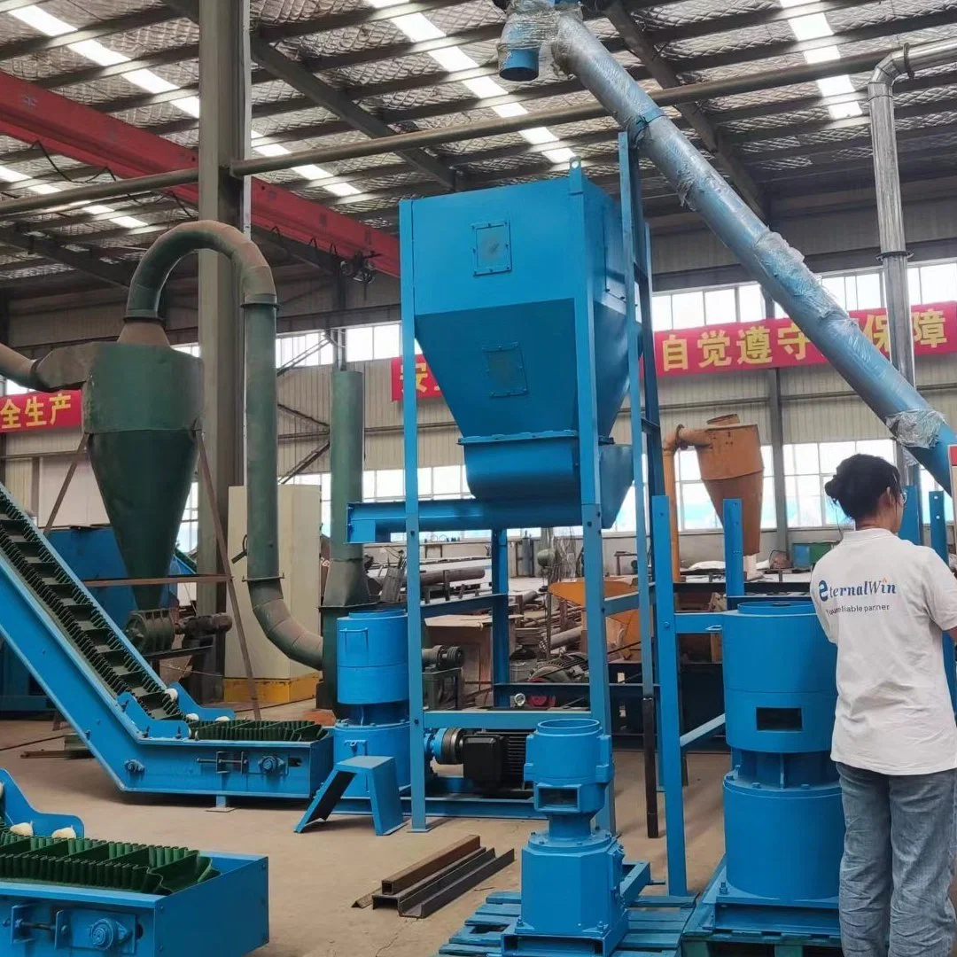 Chine Professionnel Complet Broyeur de Bûches en Bois Ligne de Production de Granulés Ligne de Traitement de Pellets de Biomasse de Paille Machine à Biomasse