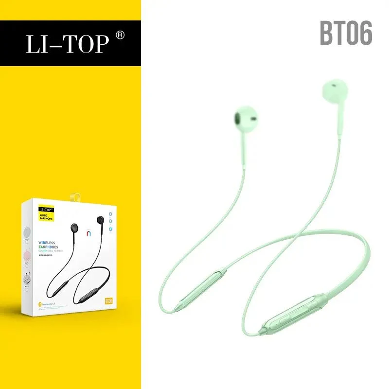 Wireless with Large Battery LED Display Stereo Neckband Earphones Earbuds Game Sports Headphones Handsfree Earphones