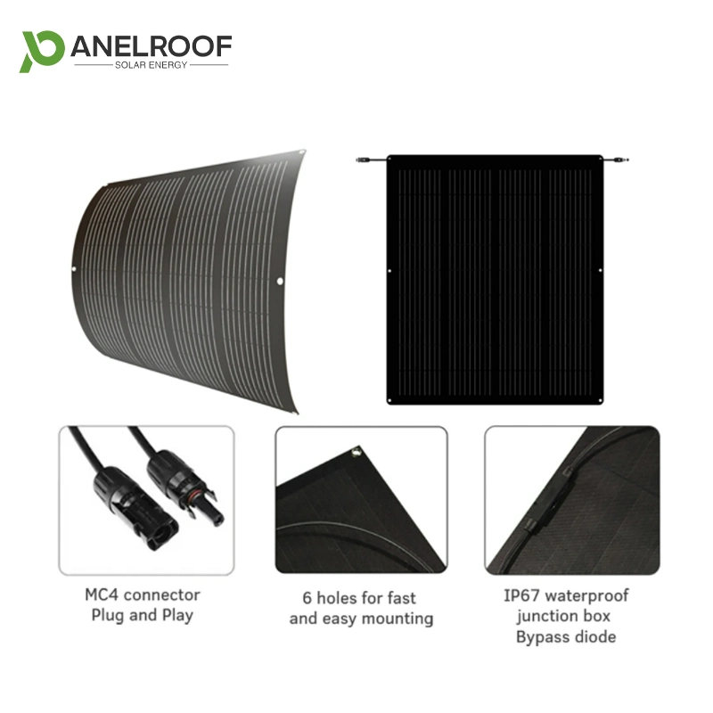 Panelroof High quality/High cost performance 600W 800W Balcony Solar System with Micro Inverter Flexible Panel for TV Power