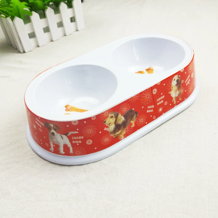 Customized Durable Double Use Plastic Smart Feeder Pet Dog Food Containers Pet Cooling Bowl