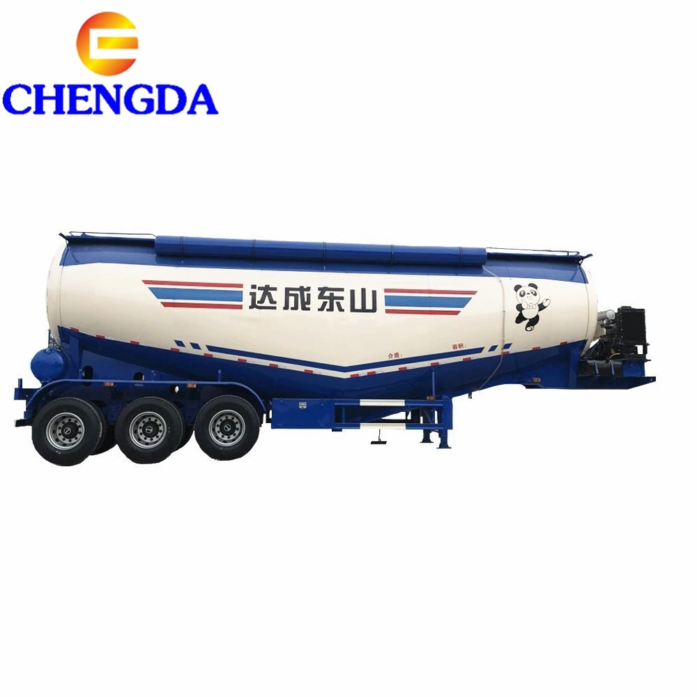 Tri Axles 45m3 50tons Banana Shape Bulk Cement Trailer for Sale in Dubai