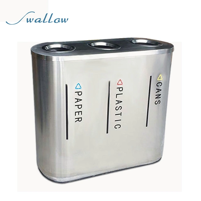 Recycling Stainless Steel Trash Can for Classification