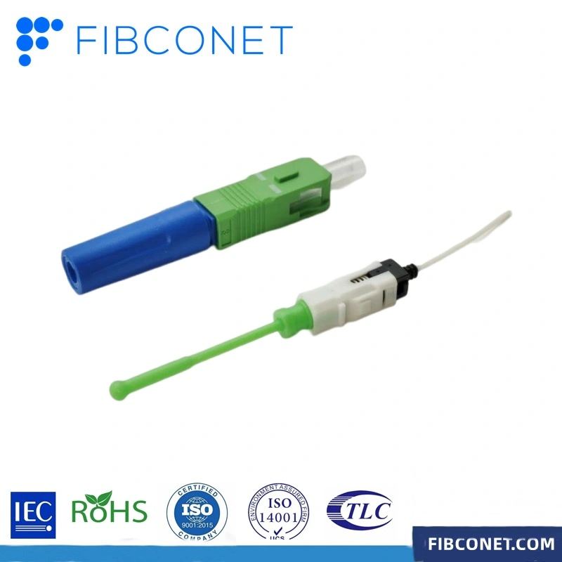 FTTH Fiber Optic Sc APC Hotmelt Type Optical Fast Connector