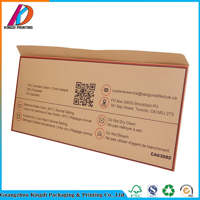 Eco Friendly Carte-cadeau enveloppe de papier kraft brun de l'emballage