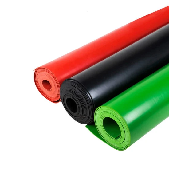 Red Color Antislip Rubber Sheet, Fine Ribbed Rubber Sheet