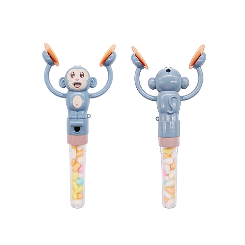 Adorable Cartoon Animal Stick batería mano Clap Music Monkey Juguetes de niños de juguete