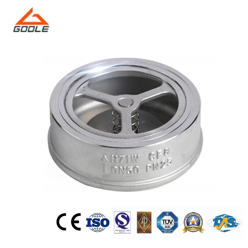 API 594 Carbon Steel Pinless Wafer Type Spring Loaded Disc Check Valve