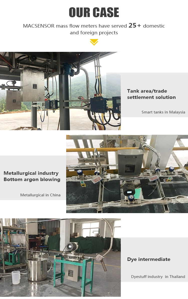 Forma de V de alta qualidade Macsensor forte resistência Massa Coriolis do Sensor do medidor de fluxo de leite Digital