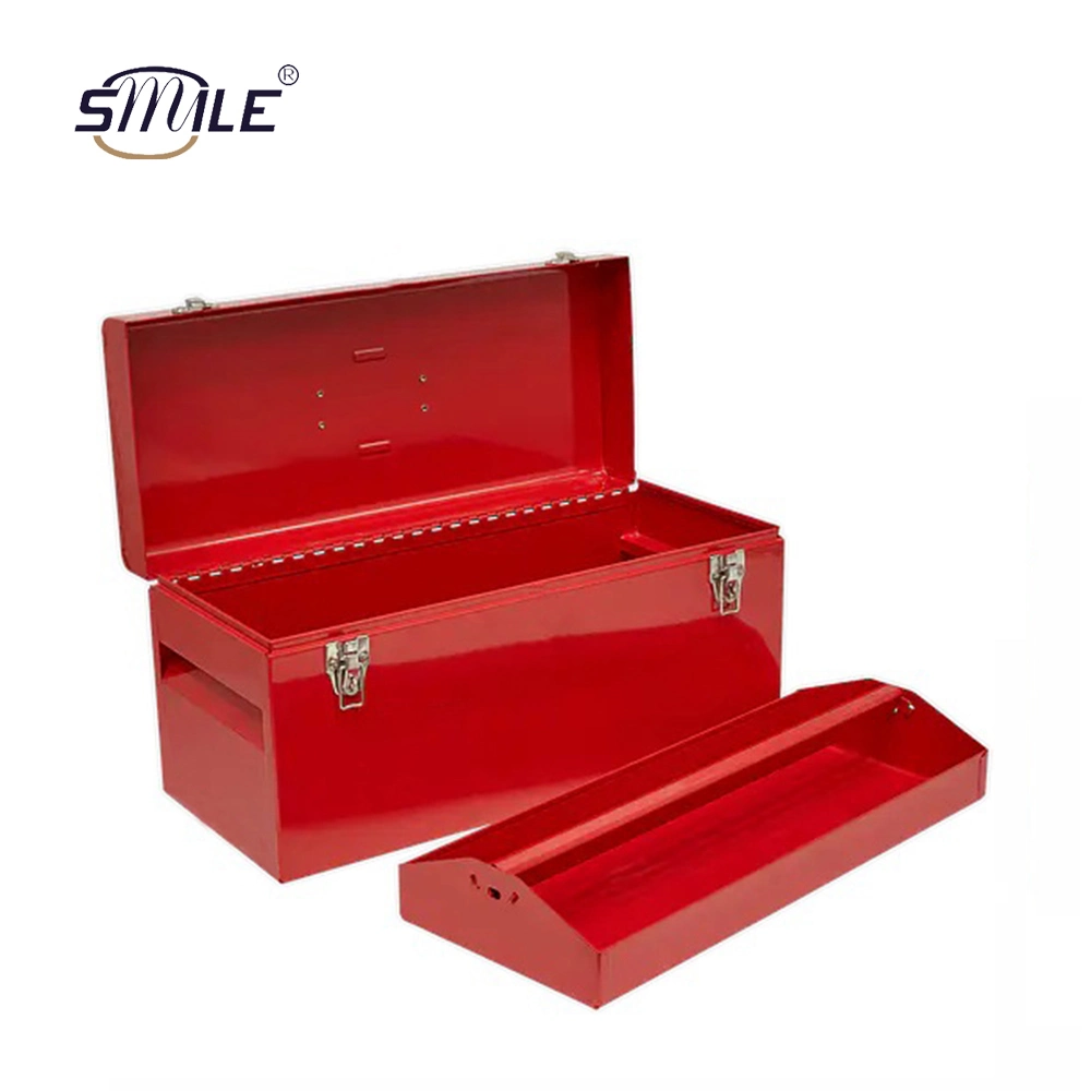 Smile OEM Toolbox with Handle Custom Tool Box Universal Hand Tool Portable Steel Tool Box
