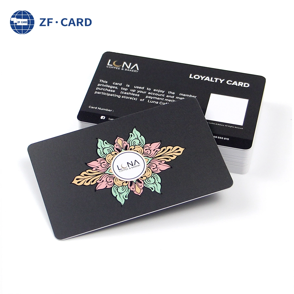 Luxury Custom NFC 13.56MHz Contactless VIP Loyalty Membership Card MIFARE Plus (R) X 2K (4B) RFID Business Card