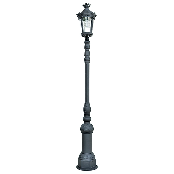 Garden Street Decorative Light Pole Ductile Iron Retro Lamp Post for Condominiums