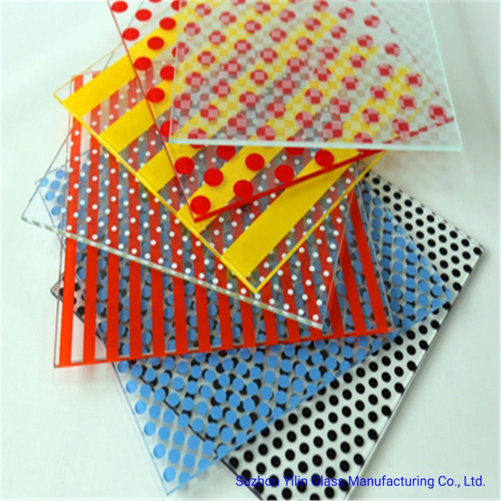 Decorative Glass Building Glass Color Painted Laminated Ceramic Fritted Glass