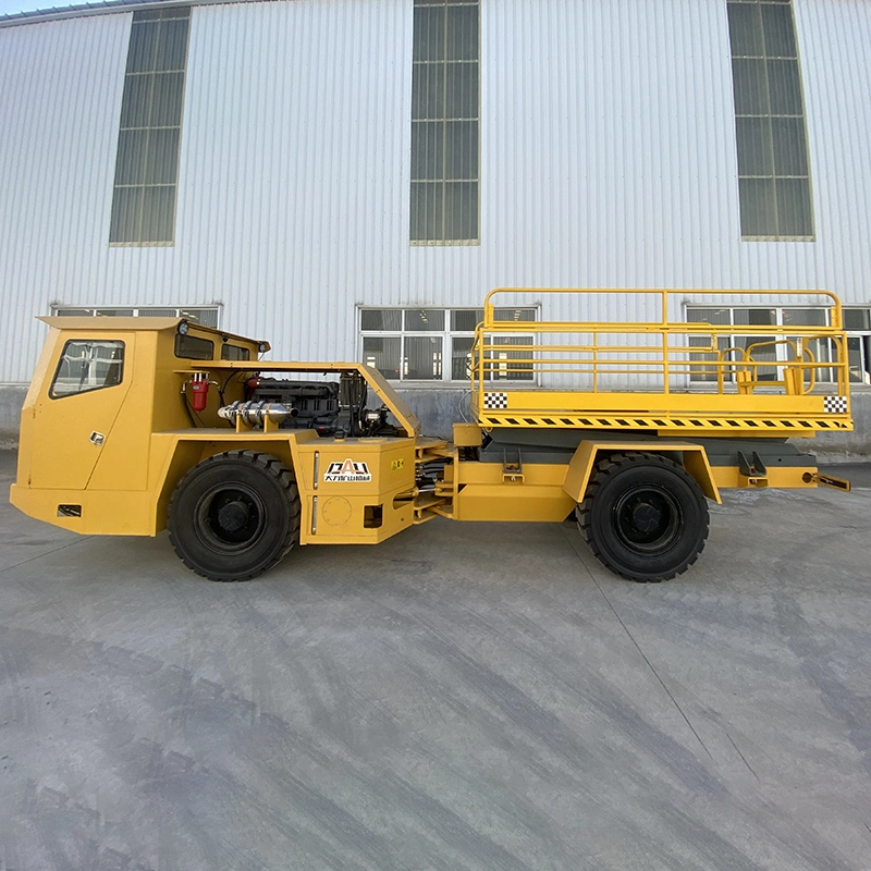 Energy-Saving Powerful Hydraulic Scissor Lift Platform Vehicle Truck for Underground Mining