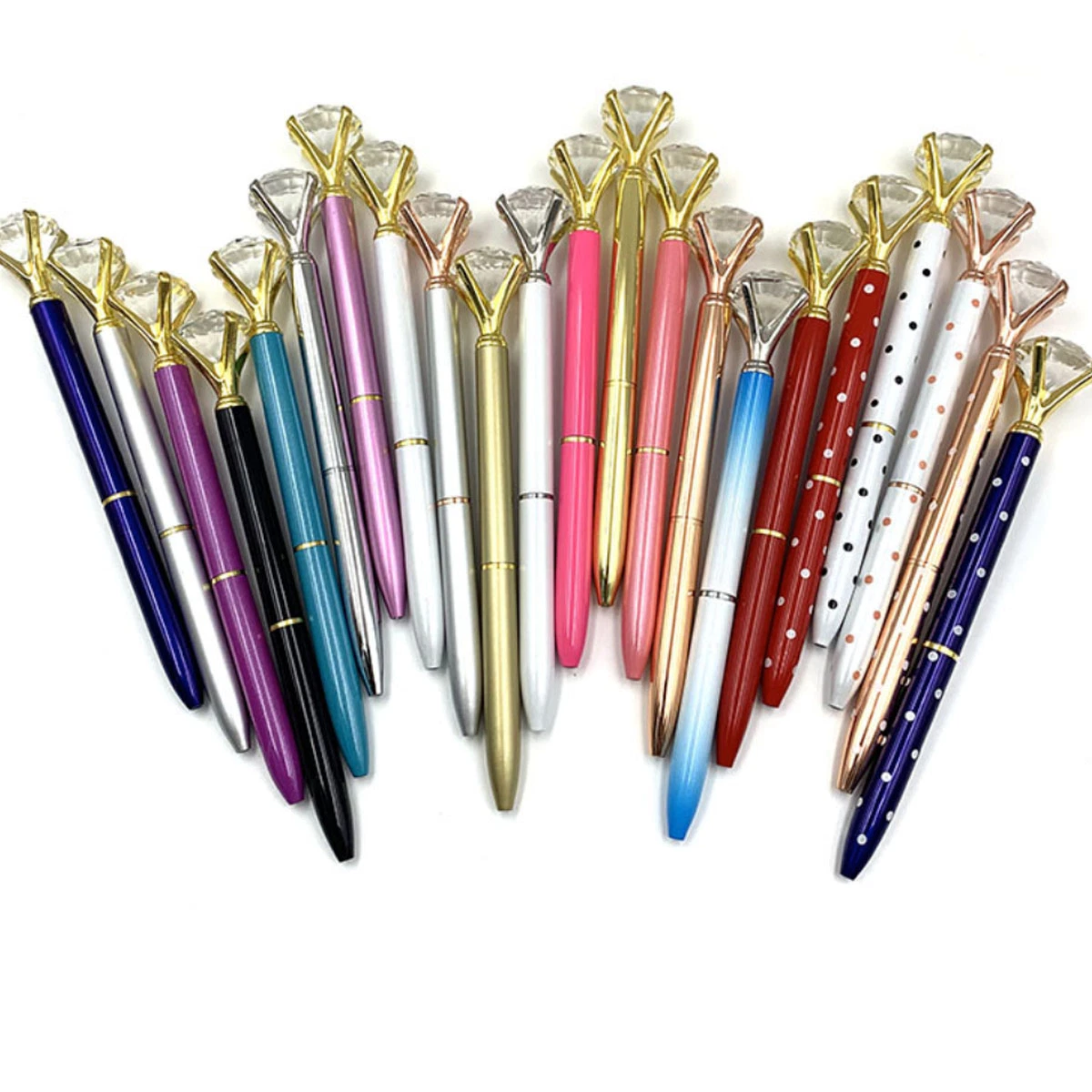 Crystal Diamond Metal Ballpoint Pens