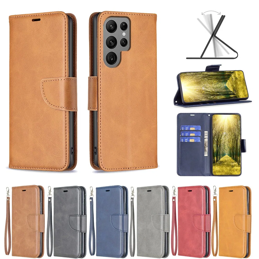 Phone Case for Samsung Galaxy S24 S23 Ultra Cases Leather Stand Cover Card Holder