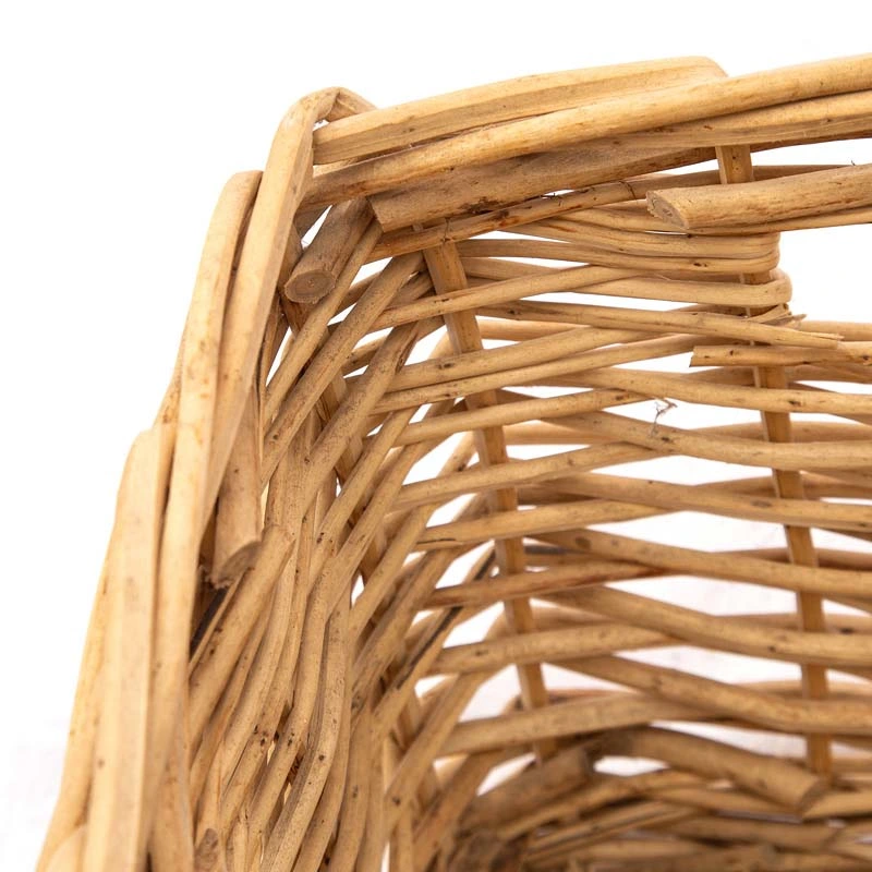 Wicker Bread Basket Woven Tabletop Food Fruit Vegetables Serving