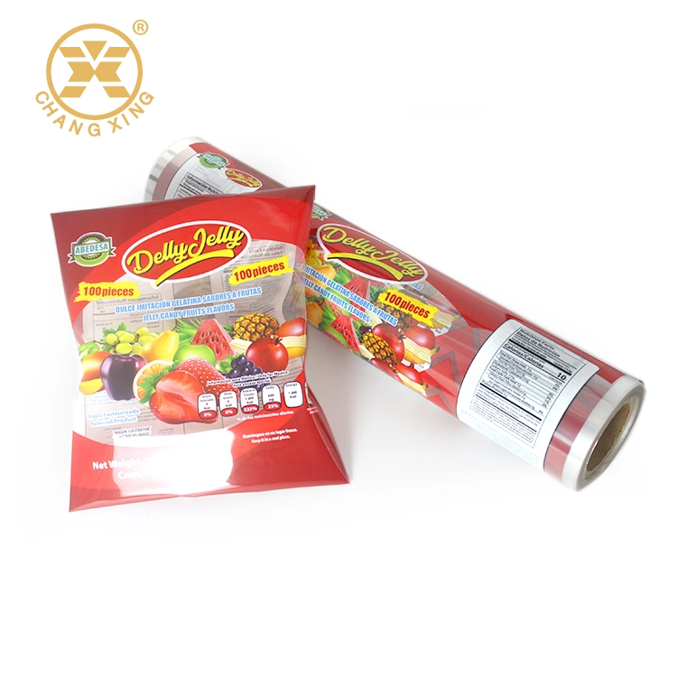 BOPP transparente de plástico laminado térmico Flexile Pearl envasado de frutos secos frutos secos golosinas fritas Snack rollo de película de embolsado de envoltura