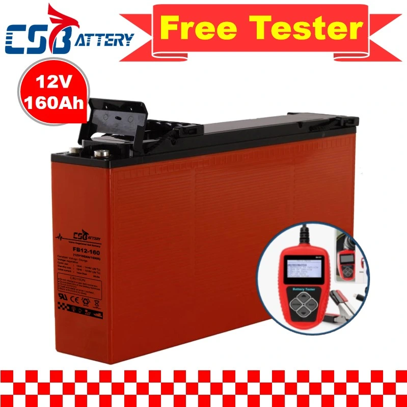 Csbattery 12V 160AH UL/CE/Certificados de hielo/AGM/batería VRLA SLA para excavadoras/tranvía/Auto-Parts/Traction-Forklift/Amy