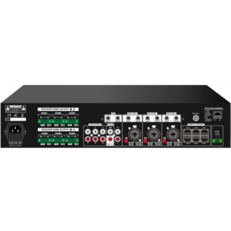 PA System Mixer Amplifier with EMC Input