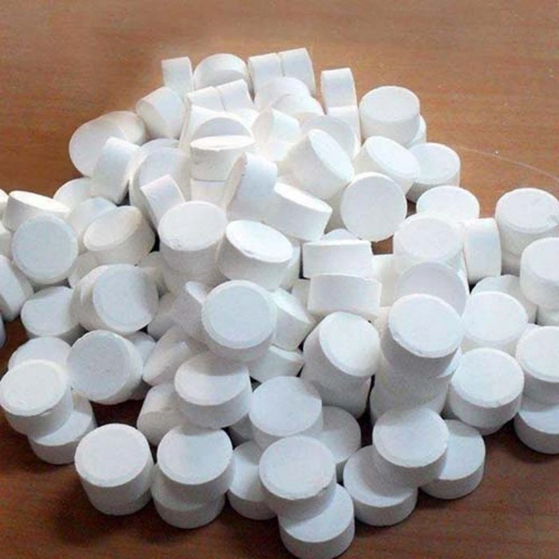 High-Purity Calcium Hypochlorite Tablets Available in 45kg Barrels From Stock