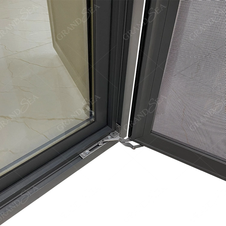 High quality/High cost performance  Aluminium Frame Large American Double Tempered Glazed CE Certificates Casement Window