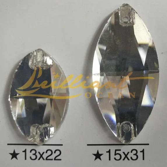 Clear Teardrop Glass Crystal Rhinestone for Jewelry Accessories
