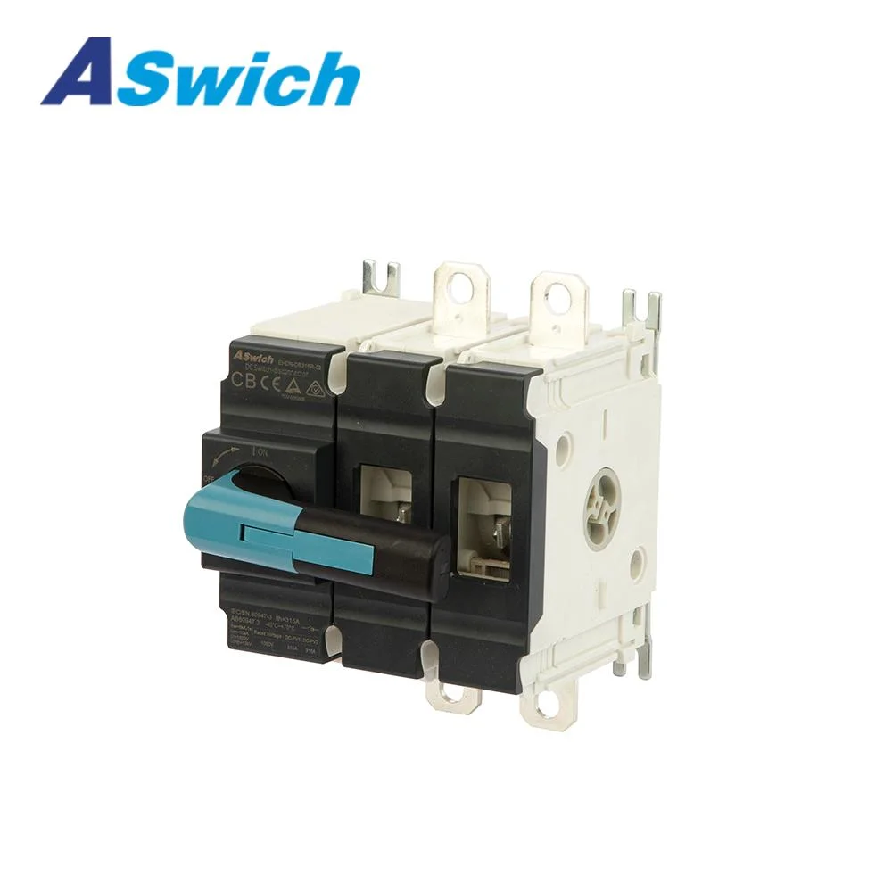 Aswich TUV Certificate 1500V Disconnecting Rotating Load Break Isolation Switch DC Disconnected Switch for Big Solar PV System