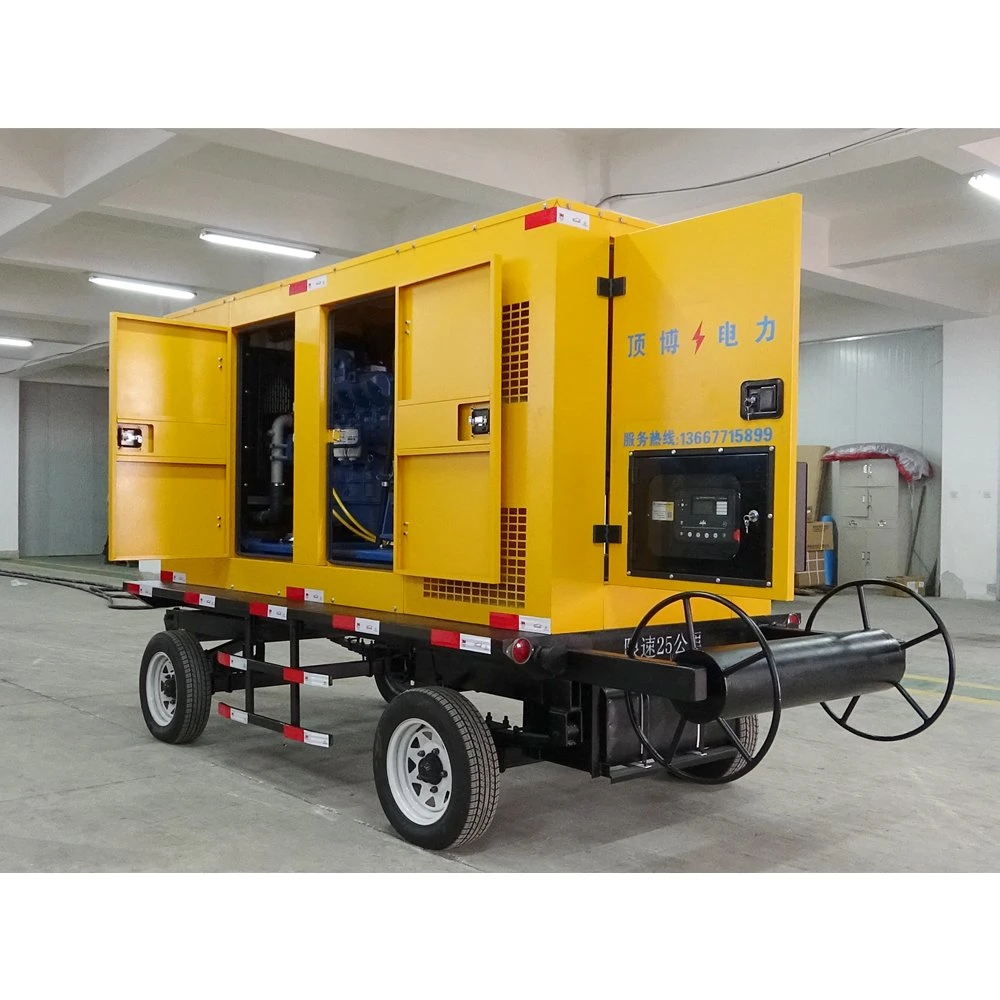 Best Price Power Generation 100kw 125kVA Yuchai Quiet Portable Generator Trailer Generator Set