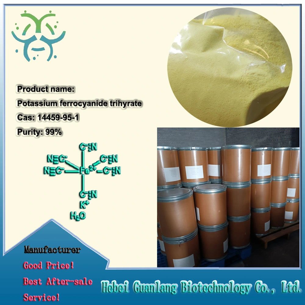 Potasio de grado alimentario Ferrocianuro para Anti-casking Agente para SAL CAS 14459-95-1
