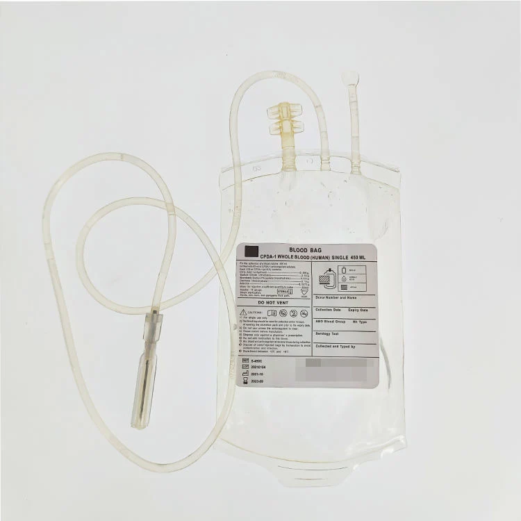 Saco de colheita de sangue duplo para medicina hospitalar Single 500ml ODM