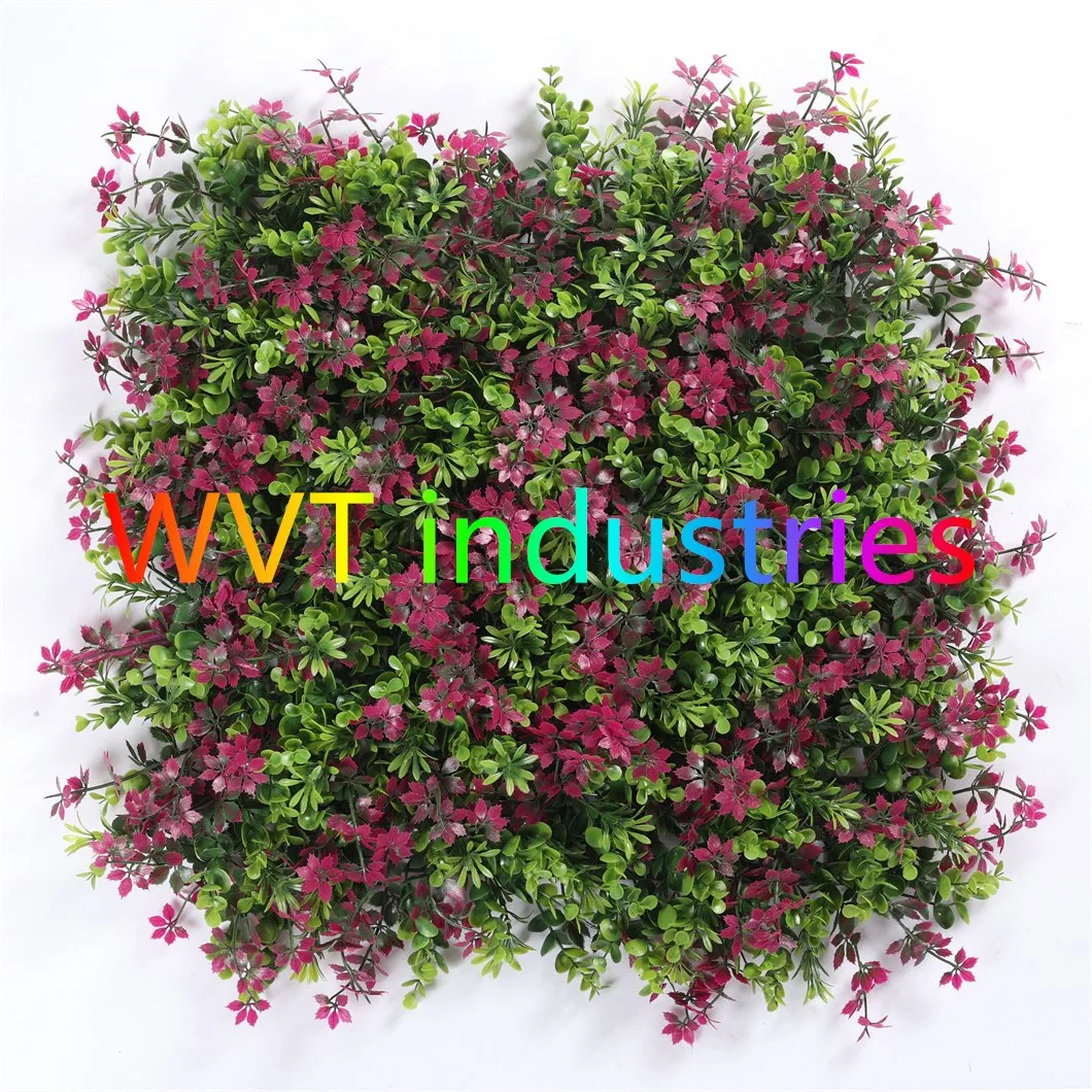 Outdoor Garden Artificial Boxwood Leaf Hedge Faux IVY Foliage Vertical Green Wall Fence Panel