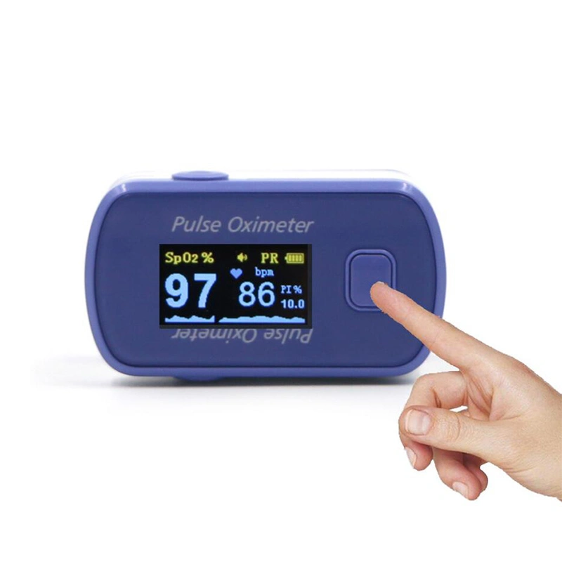 CE Approved Portable TFT Display of SpO2 Free Pulse Finger Pulse Oximeter