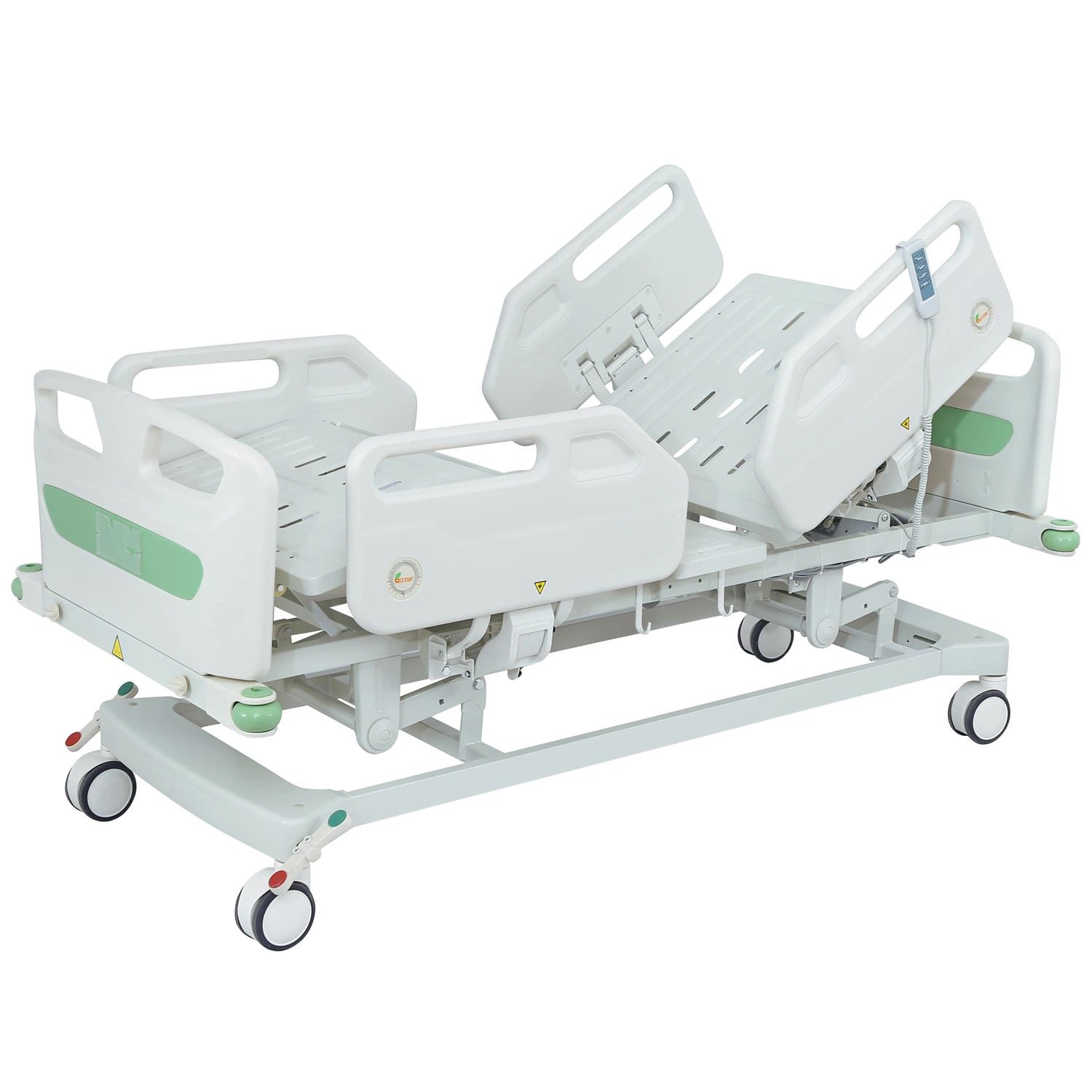 Medical Device Three Function ICU Bed with PP Side Rails