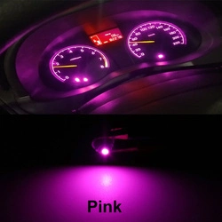 12V Factory Car Interior Dashboard Warning Indicator Instrument Lights 3030 3 SMD Auto Warning Wedge Lamp Error Free Light Pink