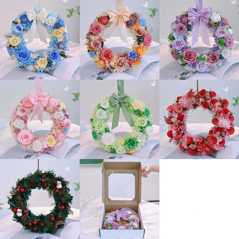 Wholesale Beautiful Wreath Real Touch Flower Artificial Flowers Wreath for Wedding Decoration Home Party Decoration