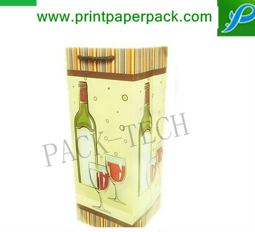 Embossed Fashion Promotional Paper Coffee Printed Shopping Golf Wine Packaging Bags