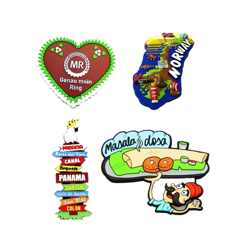 High quality/High cost performance Custom 3D Printing Soft PVC Magnetic Sticker Rubber Fridge Magnet for Souvenirs Gift