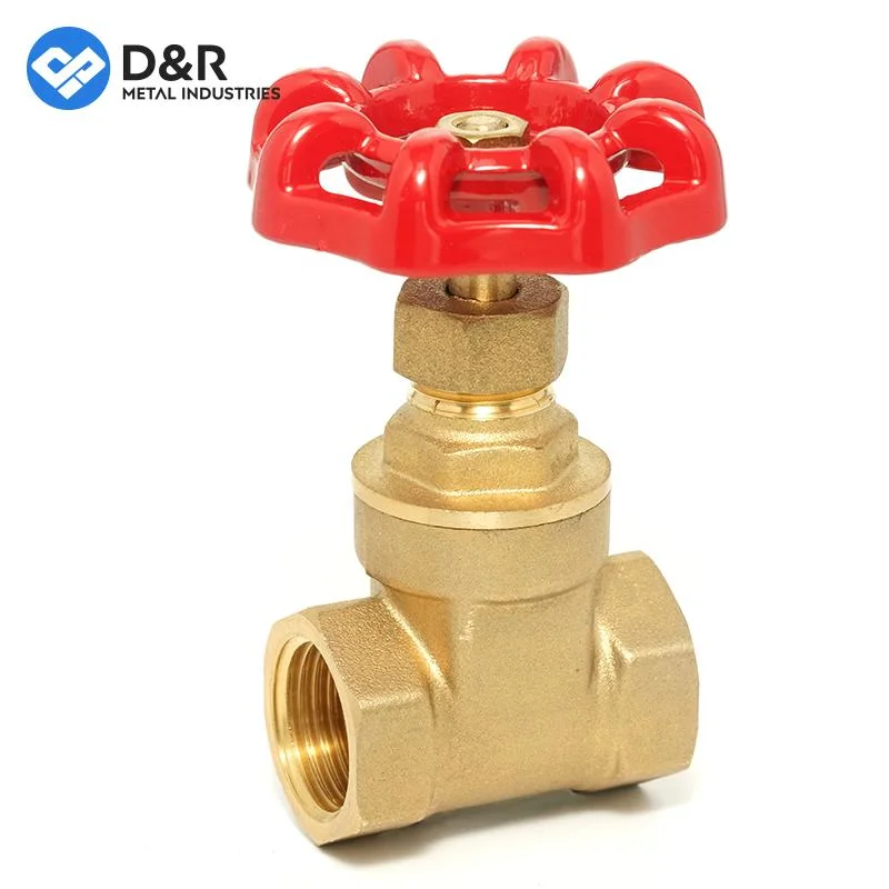 D&R Newest Arrivals 3/4&Prime; Brass Gate Valve Standard Water Brass Body Safety Manual Medium Temperature General OEM