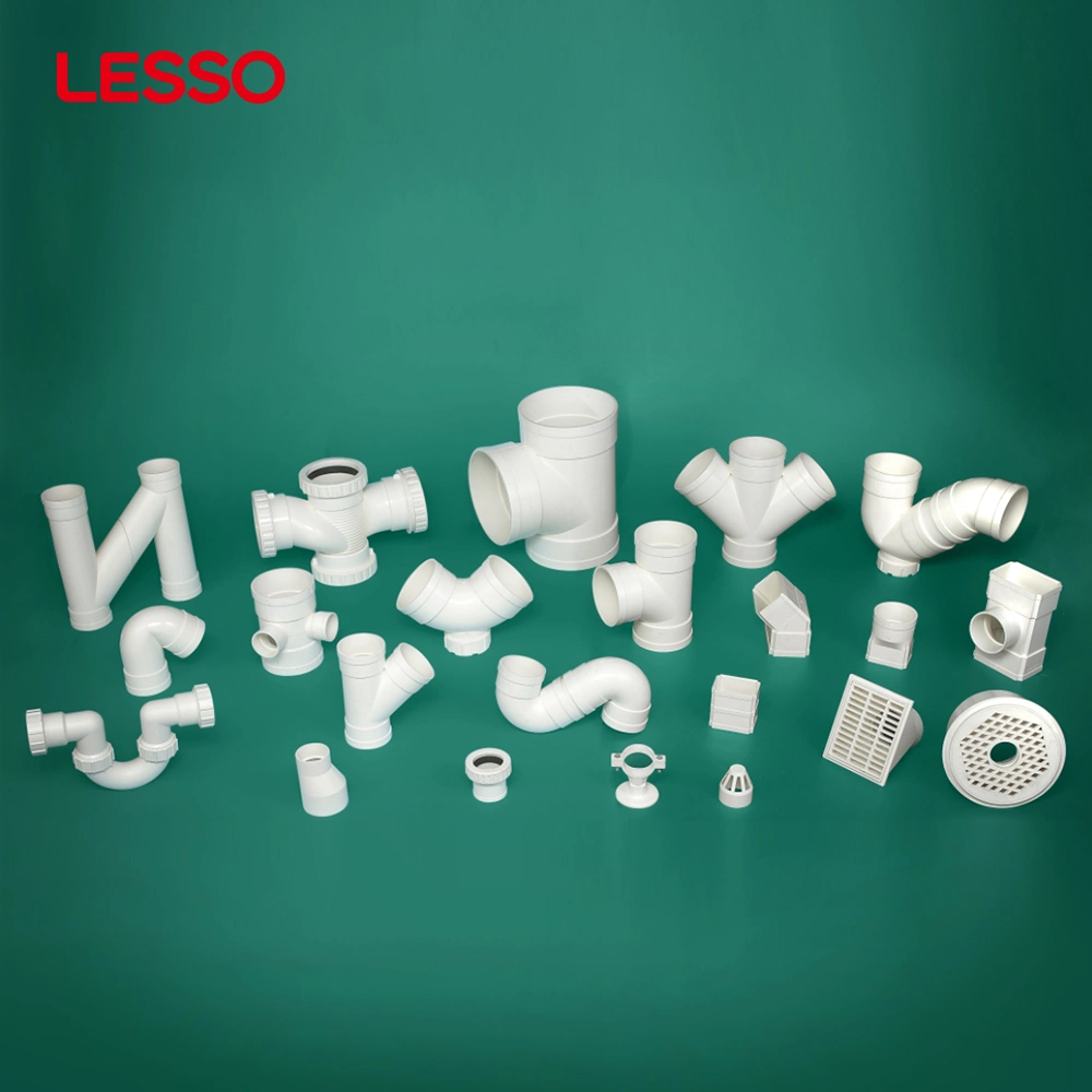 OEM Supported Square-Water-out-Elbow (side) PVC Material Equal Shape Square Head Fiitings for Pipe Connection