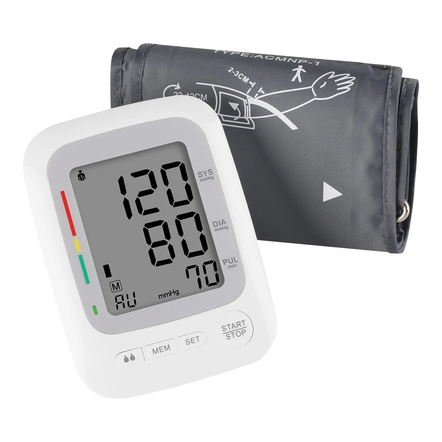 Vente à chaud Digital Electric Wireless automatique bras supérieur Type sang Moniteur de pression BP machine