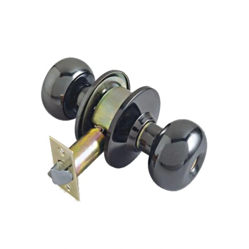 American Standard ANSI Cylindrical Zinc Alloy Stainless Steel Door Round Knob Handle Lock with Key