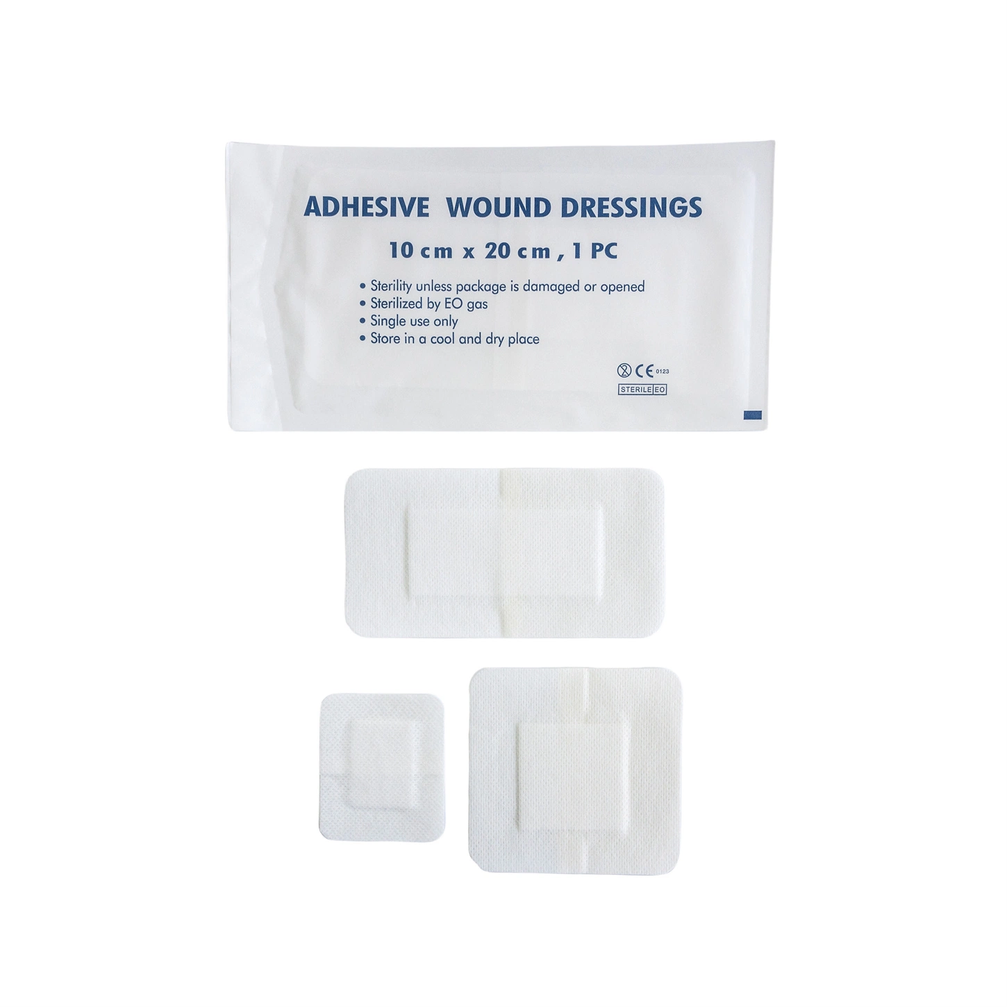 Disposable Surgical Waterproof Breathable Strong Adhesive Nonwoven Wound Dressing Pad