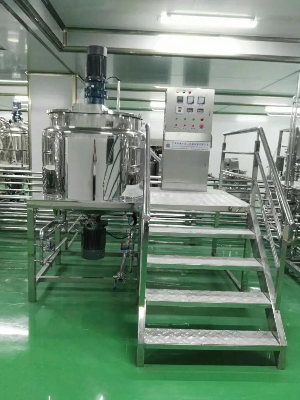 200L 500L 1000L Dispersing Electric Heating Cosmetic Shampoo Making Machine Liquid Homogenizer Mixer