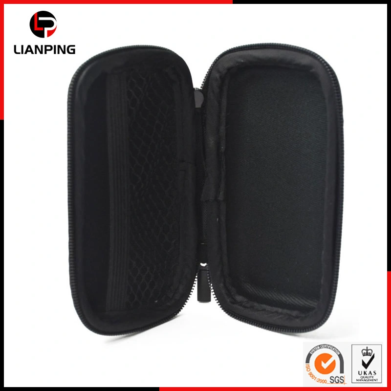 Factory Wholesale/Supplier Shockproof Hard EVA Earphone Case with Mesh Pocket