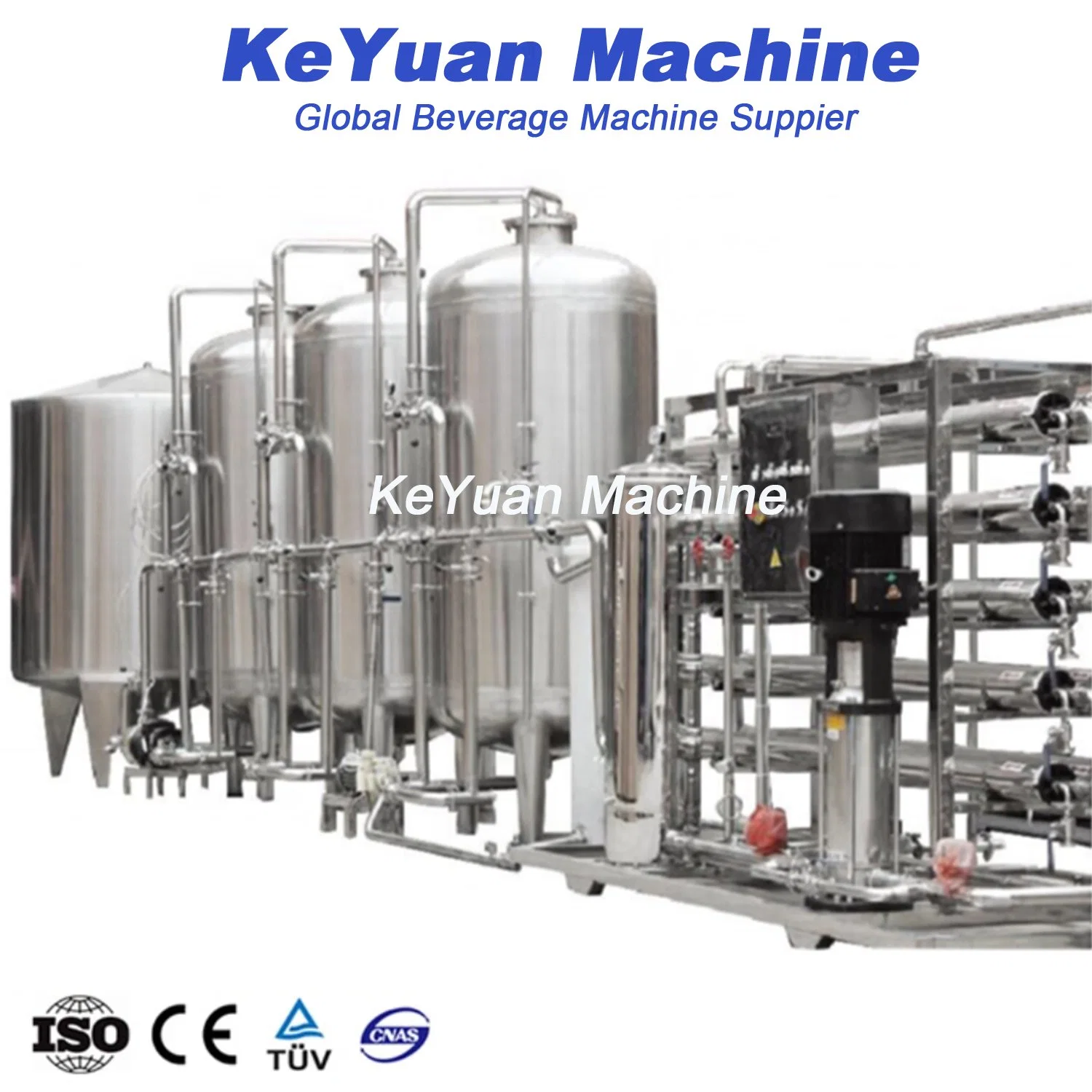 PLC 1000L/H RO Water Treatment System SUS Industrial Drinking Water Filter Machine Reverse Osmosis Purification Purifier Plant