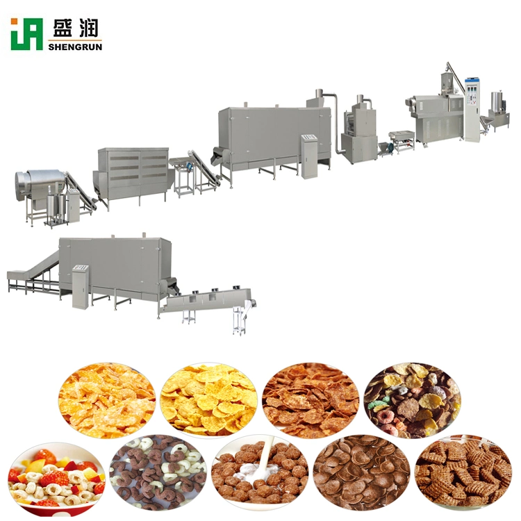 Multifunction Corn Flakes Production Line Maker Corn Flakes Breakfast Cereal Production Line for Sale