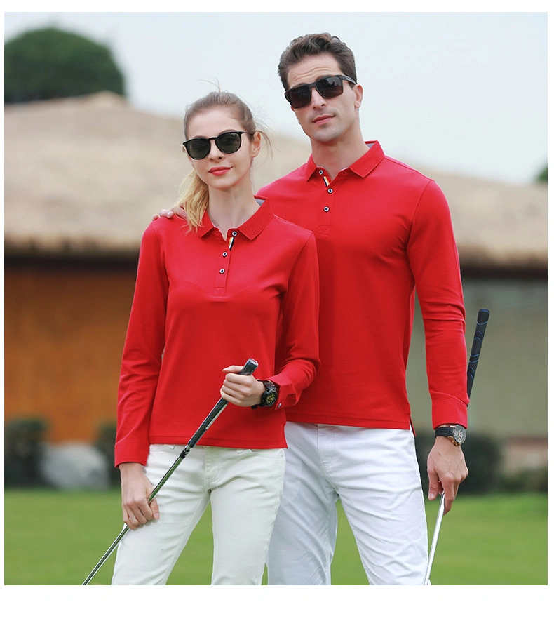 2022 Cheap Polyester Long Sleeve Work Clothes Custom Advertising Polo T Shirt in Various Colors, Sizes, Materials and Designs