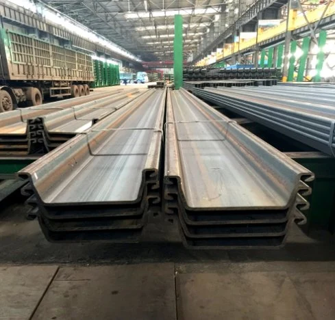 Hot Selling 9 12 15 24m Max Length 400-750mm Width Steel Sheet Piles U Type Z Shape in Large Stocks